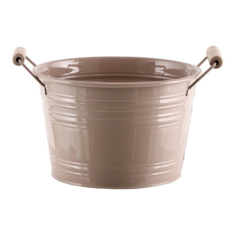 SECCHIO METALLO H.15.5 BEIGE